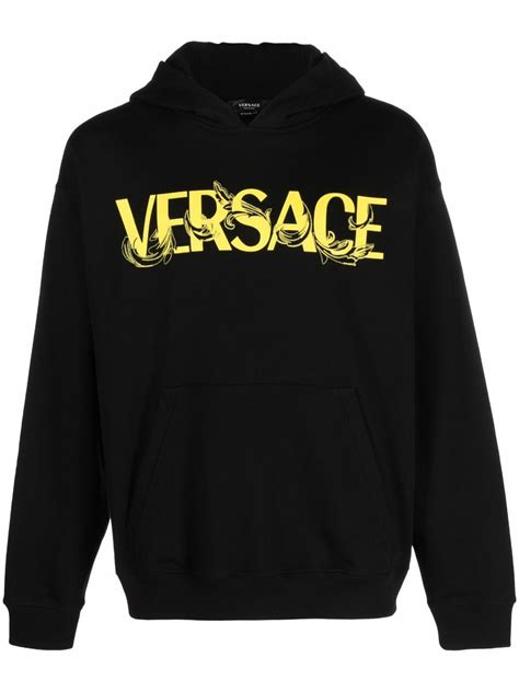 white and gold versace hoodie|versace hoodie flannel.